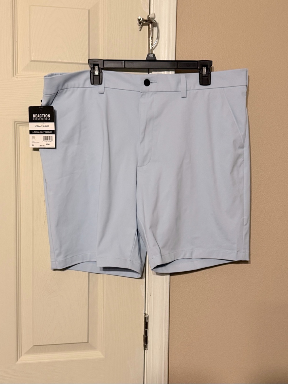 Kenneth Cole Reaction Light Blue Men's Hybrid Shorts